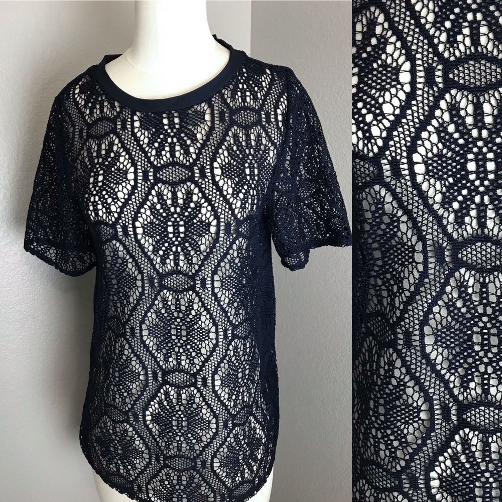 Lace Tee. Banana Republic. New with tags.